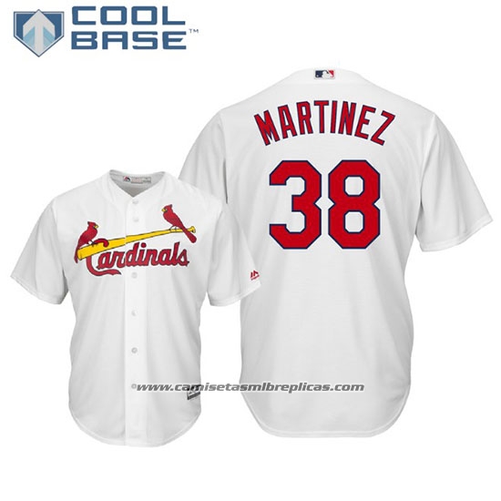 Camiseta Beisbol Hombre St. Louis Cardinals Jose Martinez Cool Base Primera Blanco